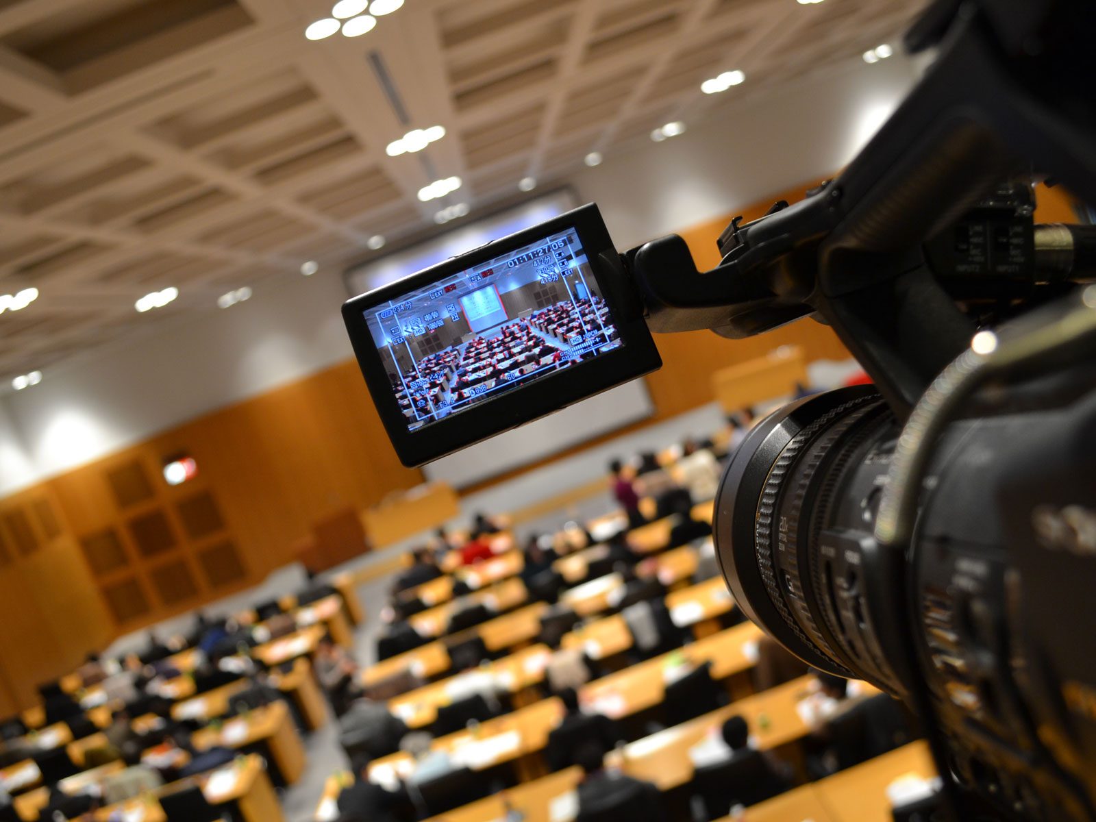 アクロス福岡の国際会議場撮影風景写真