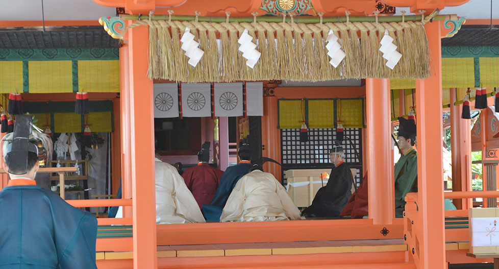 香椎宮の勅祭の様子